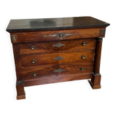 Empire column chest of drawers – early 19th century