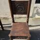 Set of 4 Breton chairs in solid wood