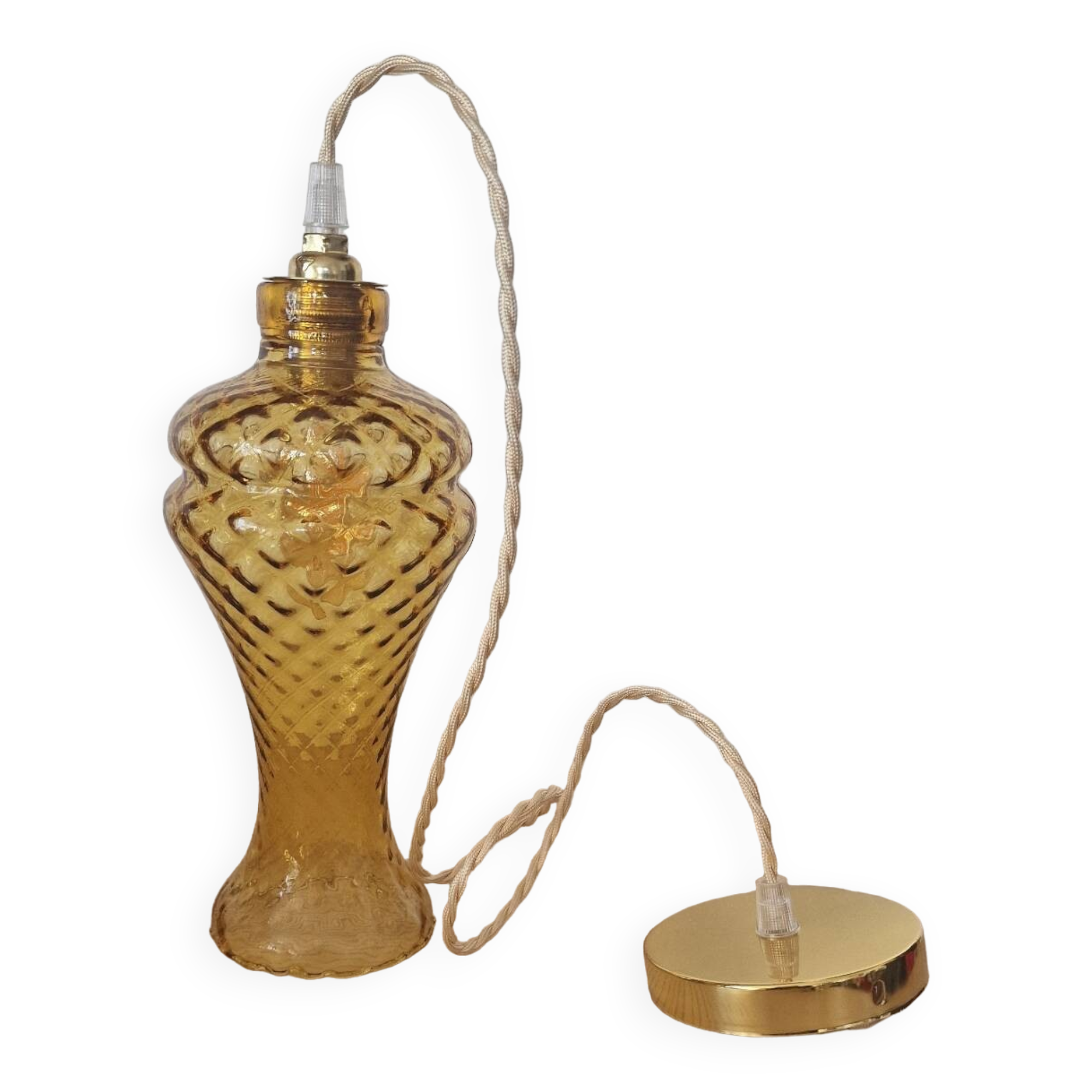 Amber portable or pendant lamp