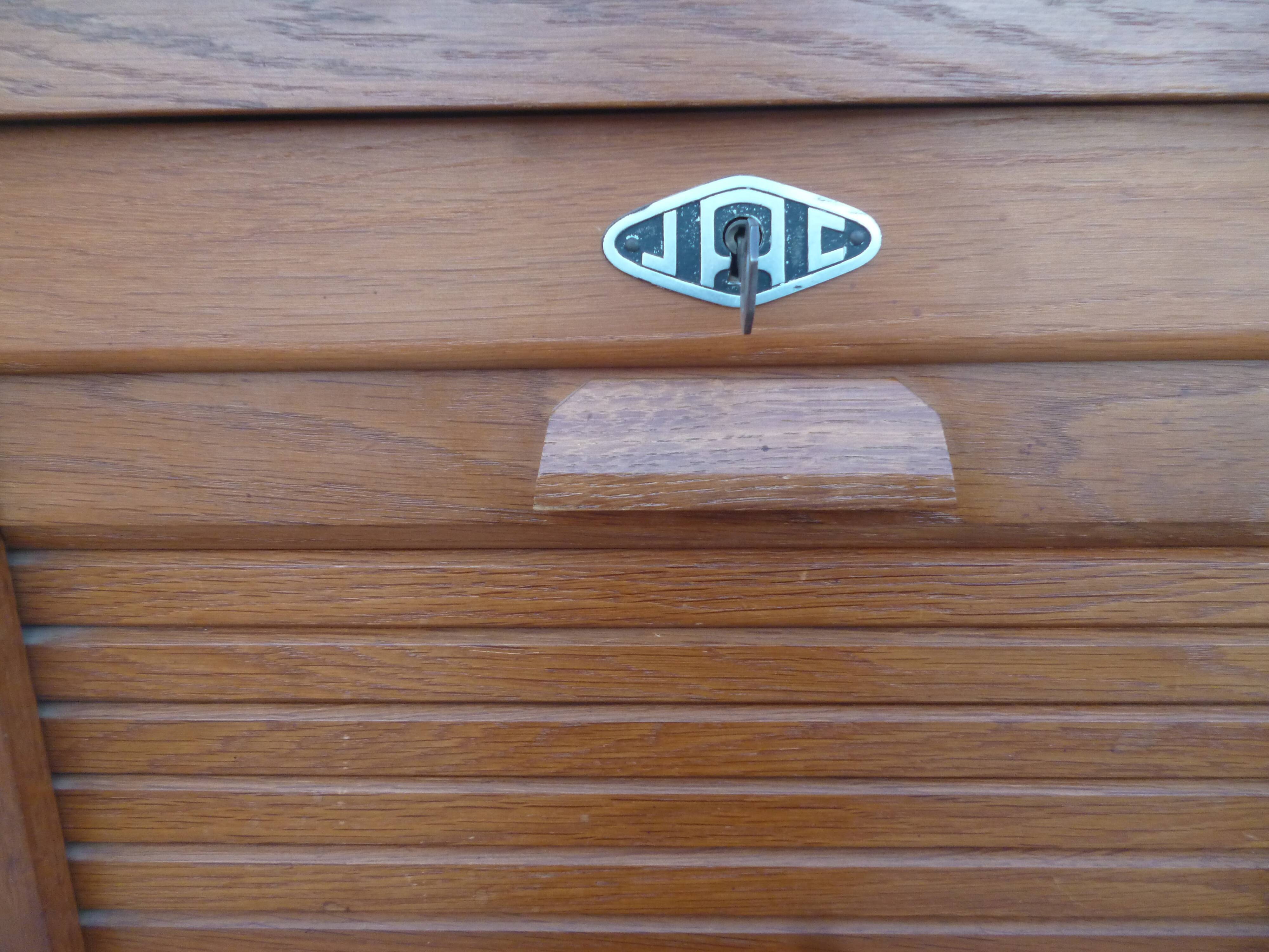 Vintage oak curtain binder
