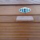 Vintage oak curtain binder