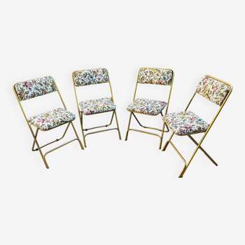 4 Vintage Lafuma Chantazur folding chairs