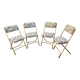 4 Vintage Lafuma Chantazur folding chairs