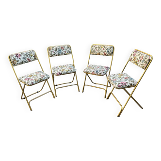 4 Vintage Lafuma Chantazur folding chairs