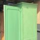 Armoire Parisienne - Rustic storage in jade green wood