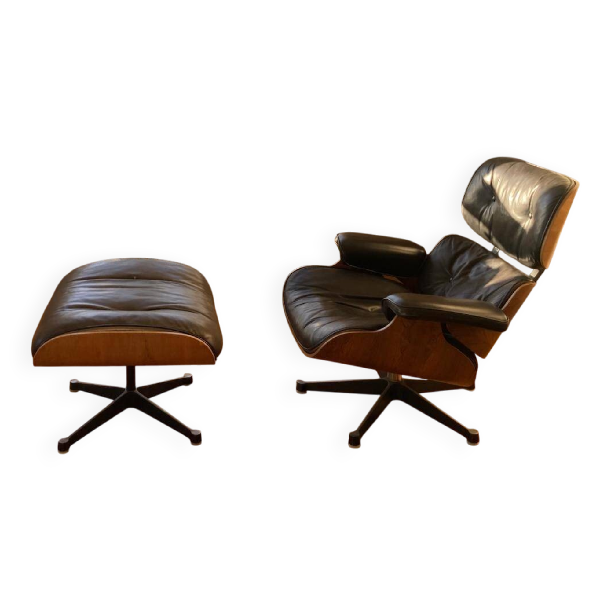 lounge chair and ottoman by Ray and Charles Eames