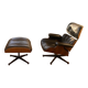 lounge chair and ottoman by Ray and Charles Eames