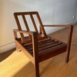 Vintage wooden armchair for children 1960