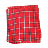 Serviettes de table vintages rouges