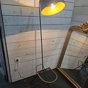 Tripod floor lamp in Matégot style from the 1950s.