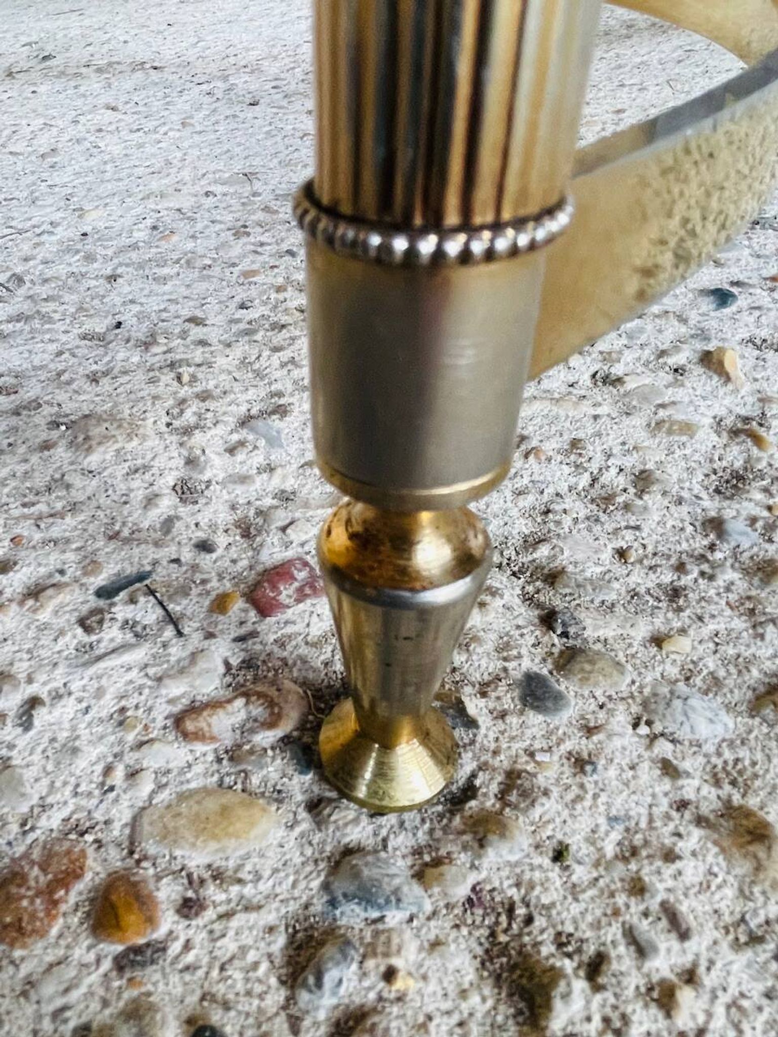 Vintage marble and brass coffee table circa 60's