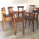 Ensemble de 8 chaises bistrot dépareillées