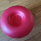 Vintage red plastic vase