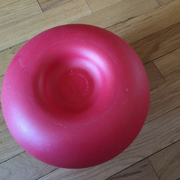 Vintage red plastic vase