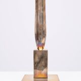 Modernistic silver plated bronze candle sticks Early 20th Century