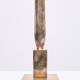 Modernistic silver plated bronze candle sticks Early 20th Century