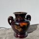 Art Deco brown ceramic vase
