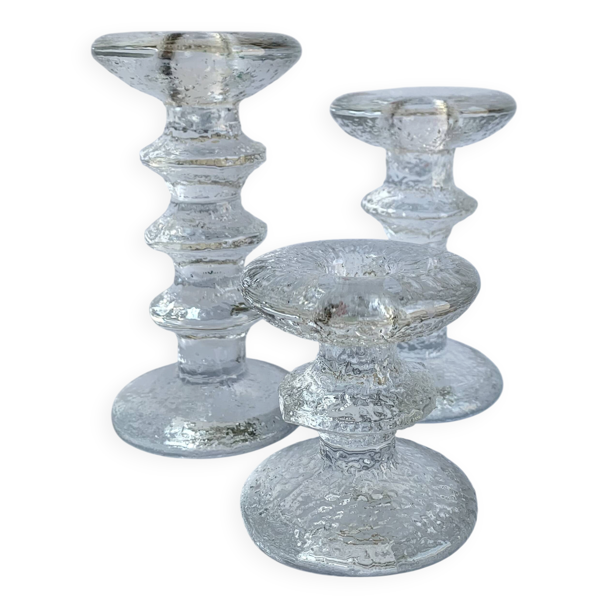 Set of 3 Festivo Glass Candle Holders – Iittala Finland