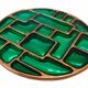 6 vintage cloisonné coasters in the style of mithé espelt, m. de crécy, ...