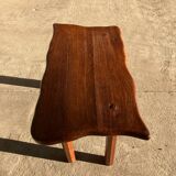 Table basse brutaliste forme libre 1970