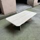 Table basse rectangulaire travertin