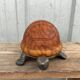 Lampe tortue bronze et pâte de verre