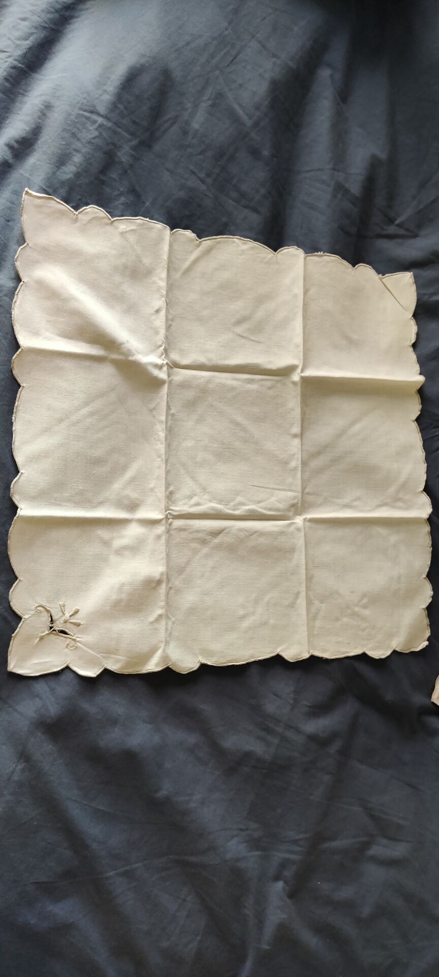 Nappe brodée et ses 12 serviettes