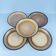 Set of 5 semi-deep plates Salins, 20th century