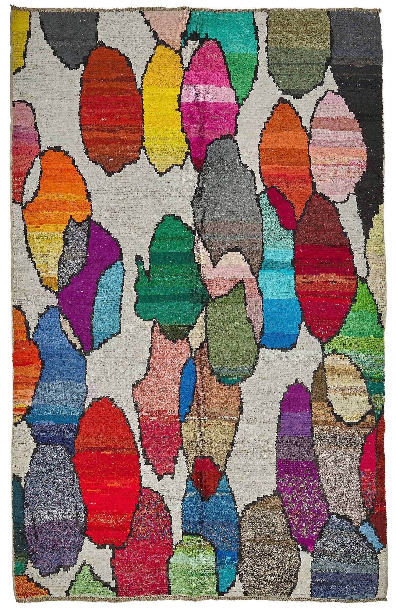 Handwoven Turkish Recycled Boho Rug 200 cm x 316 cm