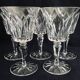 Set of 5 crystal water glasses of Saint Louis Camargue model
