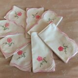 Serviettes service nappe anciennes