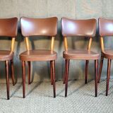 4 Baumann chairs n°267 50s