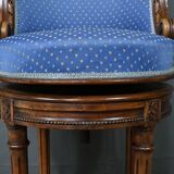 Louis XVI Style Beech Swivel Harpist Chair – Early 20th Century
