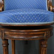Louis XVI Style Beech Swivel Harpist Chair – Early 20th Century