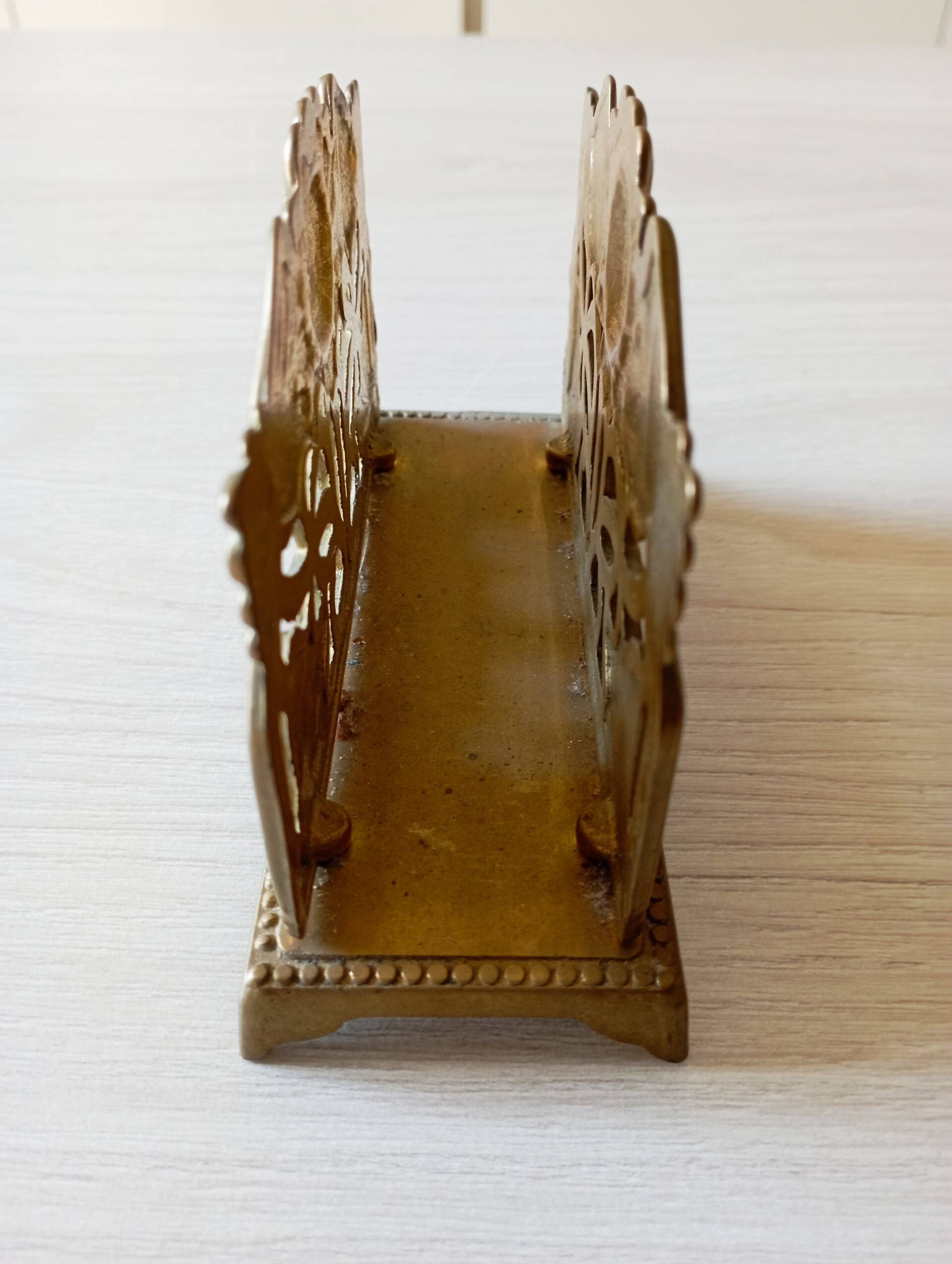 Brass letter holder