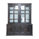 Display cabinet in patinated wood