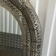 Large oriental mirror in pierced metal - H 116 cm