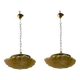 Murano Glass Light Pendants Set of 2 1980’s