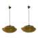 Murano Glass Light Pendants Set of 2 1980’s