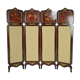Neoclassical inlaid mahogany screen