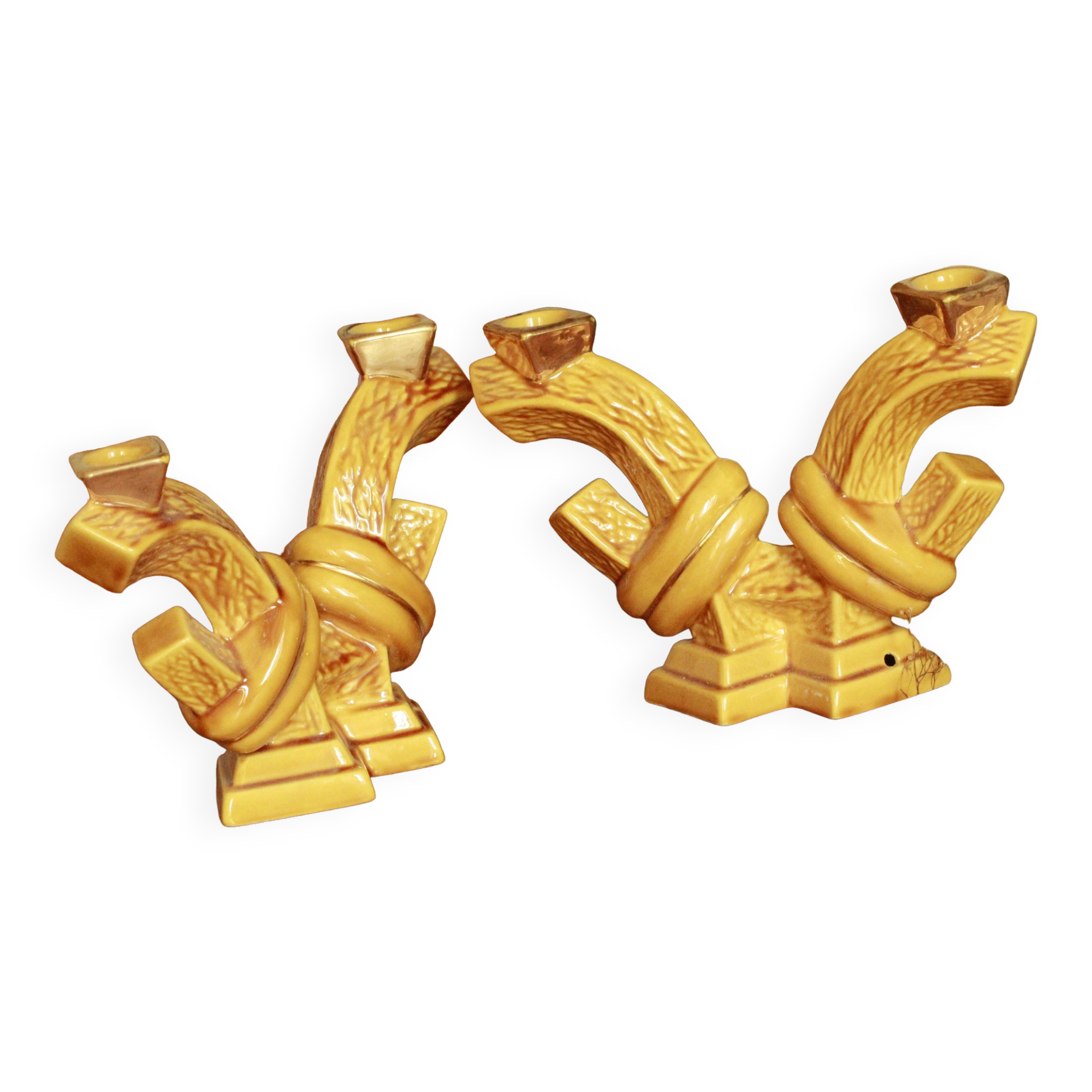 Pair of candle holders