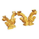 Pair of candle holders