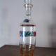 Vintage Italian glass carafe with floral decoration – Made in Italy – H. 29