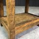 Old wooden workshop stool