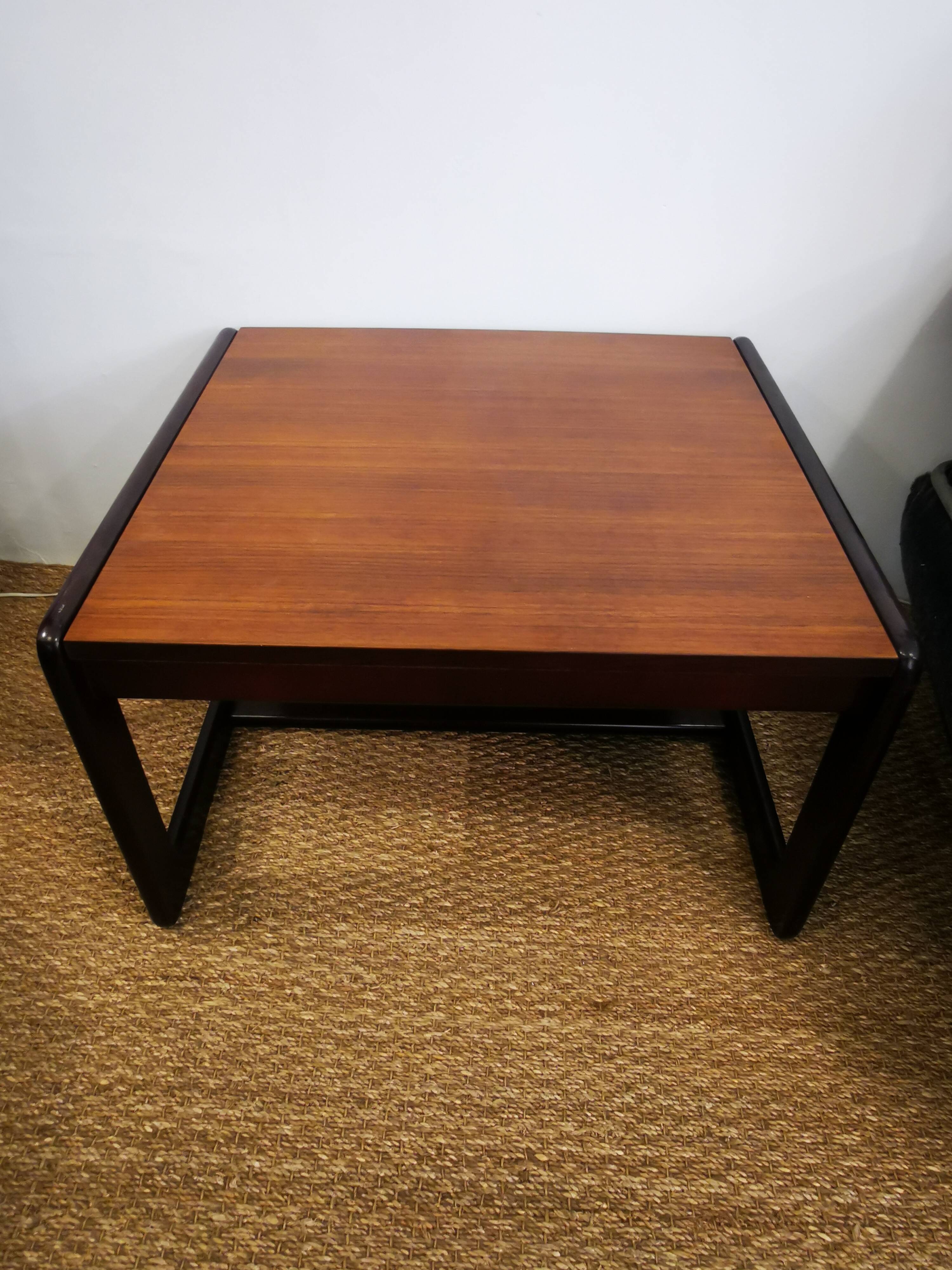 Vintage wooden coffee table from the 70s