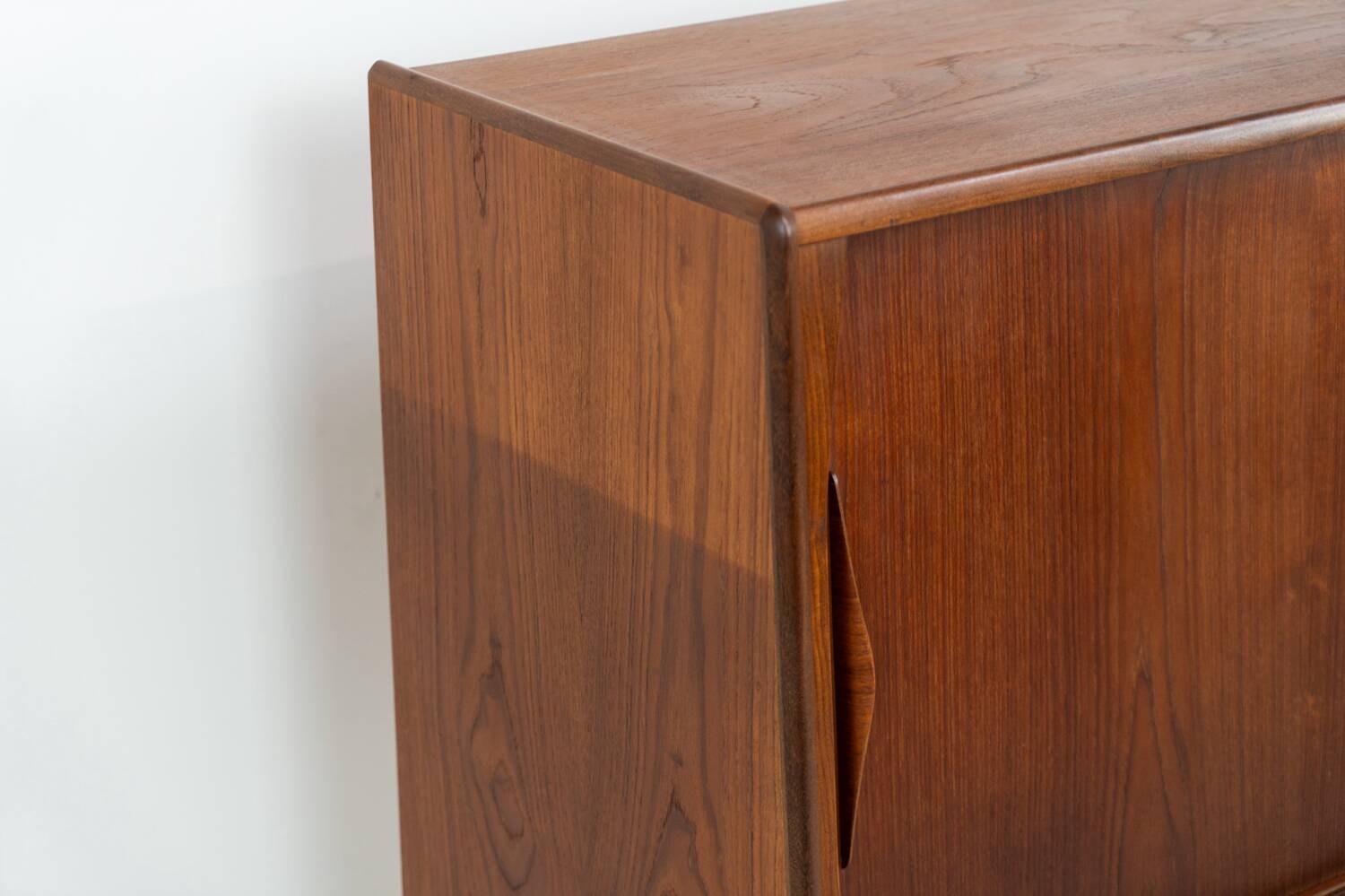 Teak highboard by Jensen & Mølholm (Denmark, 1960s).