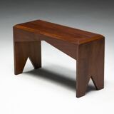Mid-Century Walnut Bench, France, Late 20th Century