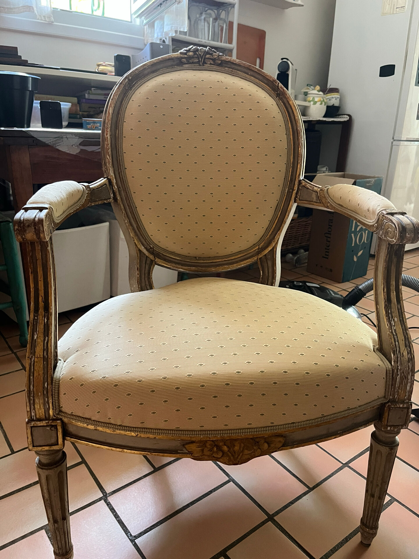 4 fauteuils Cabriolet Style Louis XVI