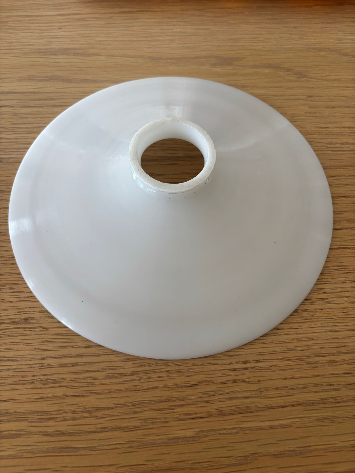 Vintage bel abat jour pour suspension en opaline blanche