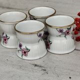 Anciens coquetiers diabolos en porcelaine